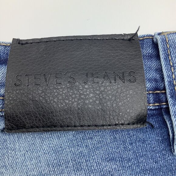 Steves Jeans Mens Distressed Denim Jeans‎ Blue Size 36 x 29.5 - Picture 4 of 6